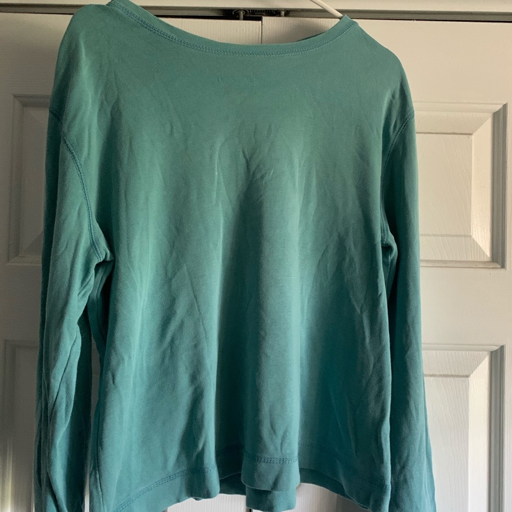 Teal crew neck